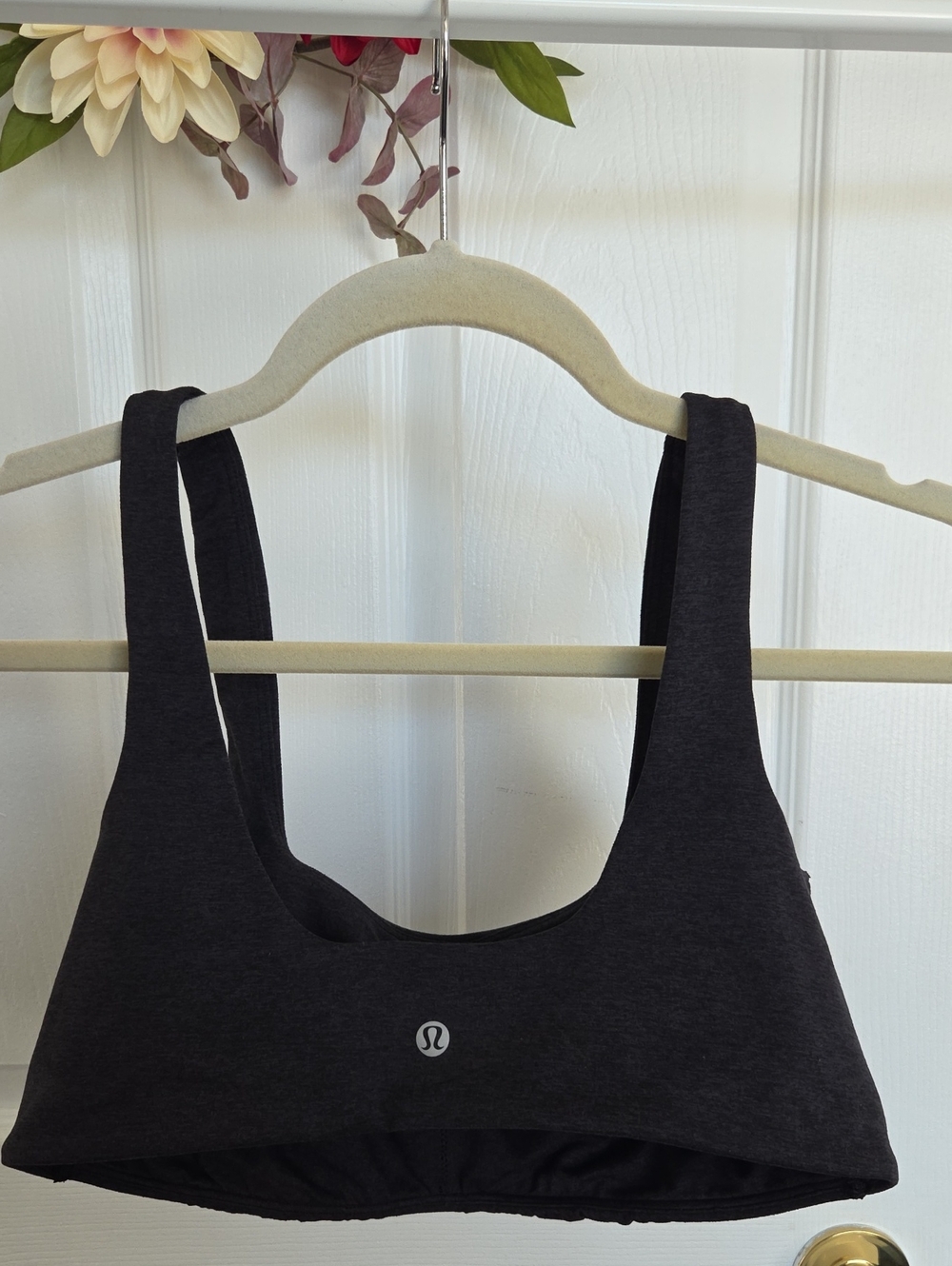 lululemon athletica Charcoal Scoop-Back Sports Bra